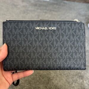 Michael Kors Dark Gray Logo Wallet